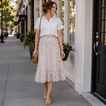 White Floral Skirt 1